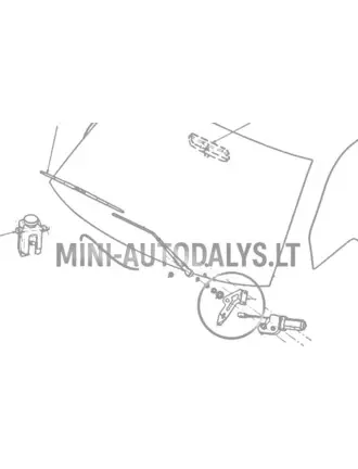 Priekinių valytuvų variklio laikiklis Ligier JS50/JS50L Ph1