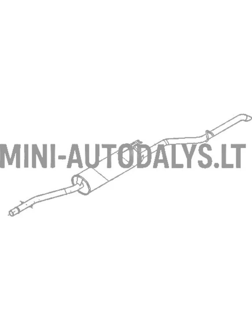 Išmetimo galinis duslintuvas Microcar / Ligier (Lombardini Progress)