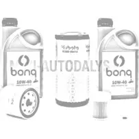 Filtrų paketas Aixam Kubota Z482 + 2 litrai variklinės alyvos