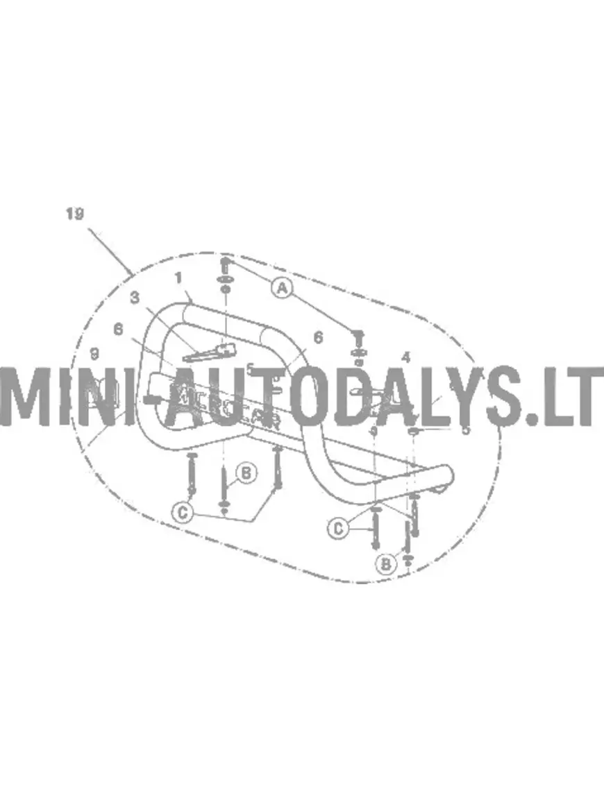 Priekinio bamperio rinkinys Microcar MGO Highland X