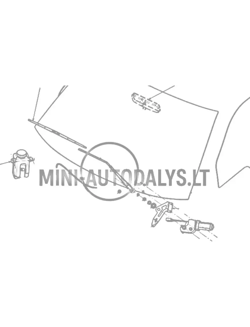 Priekinio valytuvo svirtis Ligier JS50 / JS50L Ph1