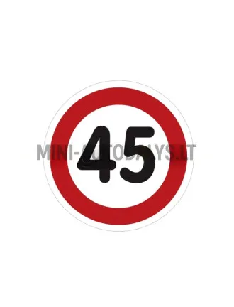45 KM Lipdukas mopedui (Ø 16cm)