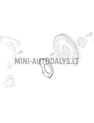 Starterio plokštelė Aixam Kubota Z402 / Z482