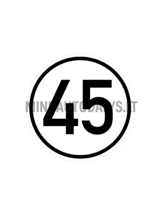45 KM Lipdukas mopedui (Ø 20 cm)