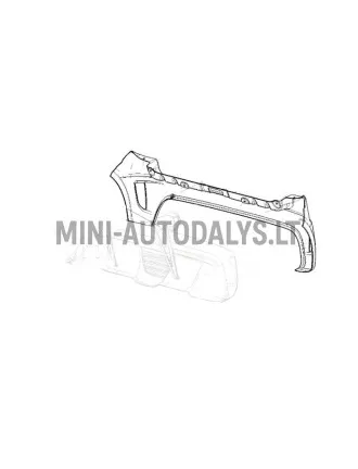 Galinis bamperis Ligier JS50/JS50L Ph2/Ph3 Sport (grafito pilka)