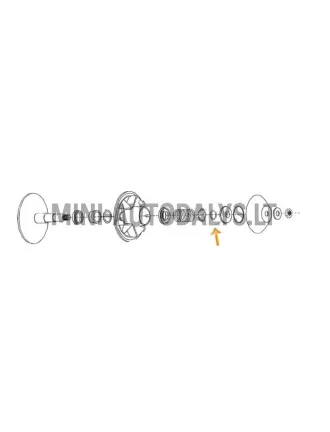Variklio / sankabos reguliavimo žiedas (1,0 mm)