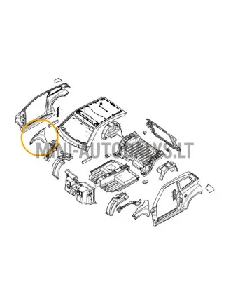 Priekinis dešinysis sparnas Ligier JS50 / JS50L Ph1