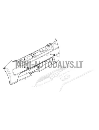 Galinis bamperis Ligier JS50/JS50L Ph1