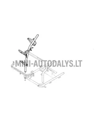 Rėmų posparnių vamzdis priekinis dešinysis Ligier JS50 / JS50L Ph1