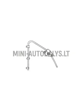 Langų mechanizmo rankinis valdymas kairėje Aixam Impulsion / Minauto