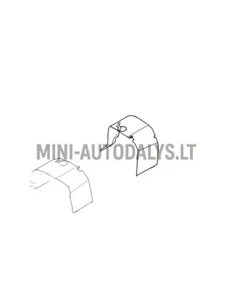 Vidinis sparnas / purvasaugis priekinis kairysis Microcar MGO1 / MGO2 / Ligier JSRC