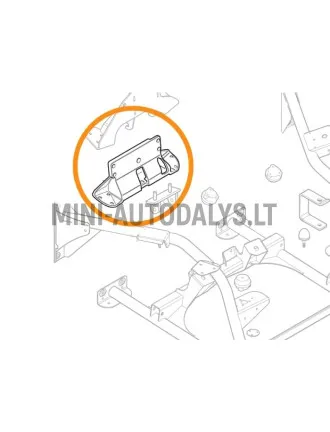 Galinė variklio atrama Microcar (Lombardini 502 Progress)