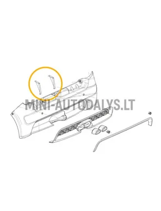 Galinio bamperio atrama Ligier JS50 Ph1