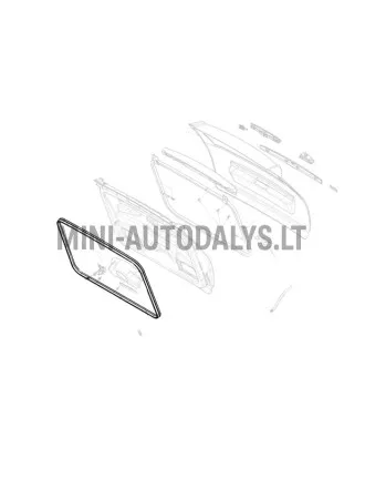 Galinių durelių guminė tarpinė Ligier JS50 / JS50L
