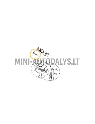 Plokštelė žalia su buliuku Microcar Highland X