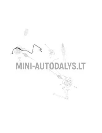 Stabdžių žarnelė priekinė dešinė Microcar / Ligier
