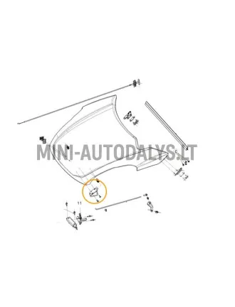 Kablio dangtis Ligier JS50 / JS50L Ph1