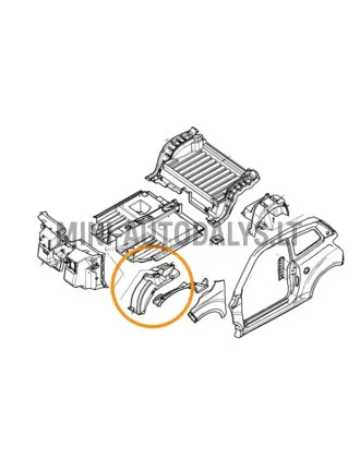Kairės pusės priekinio rato arka Ligier JS50 / JS50L ph1
