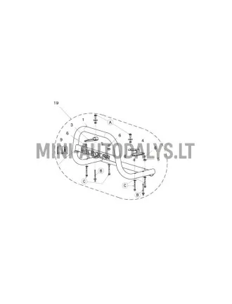 Priekinio bamperio rinkinys Microcar MGO Highland X