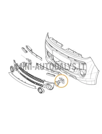 Priekinio kairiojo rūko žibinto laikiklis Microcar MGO4 / Dué 3