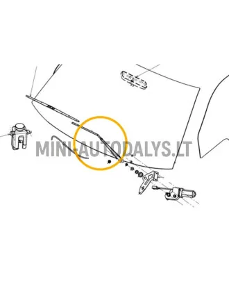 Priekinio valytuvo svirtis Ligier JS50 / JS50L Ph1