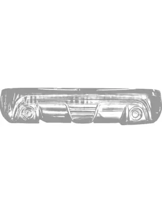 Spoileris grotelės galinis bamperis Ligier JS50/JS50L Ph2/Ph3 Sport
