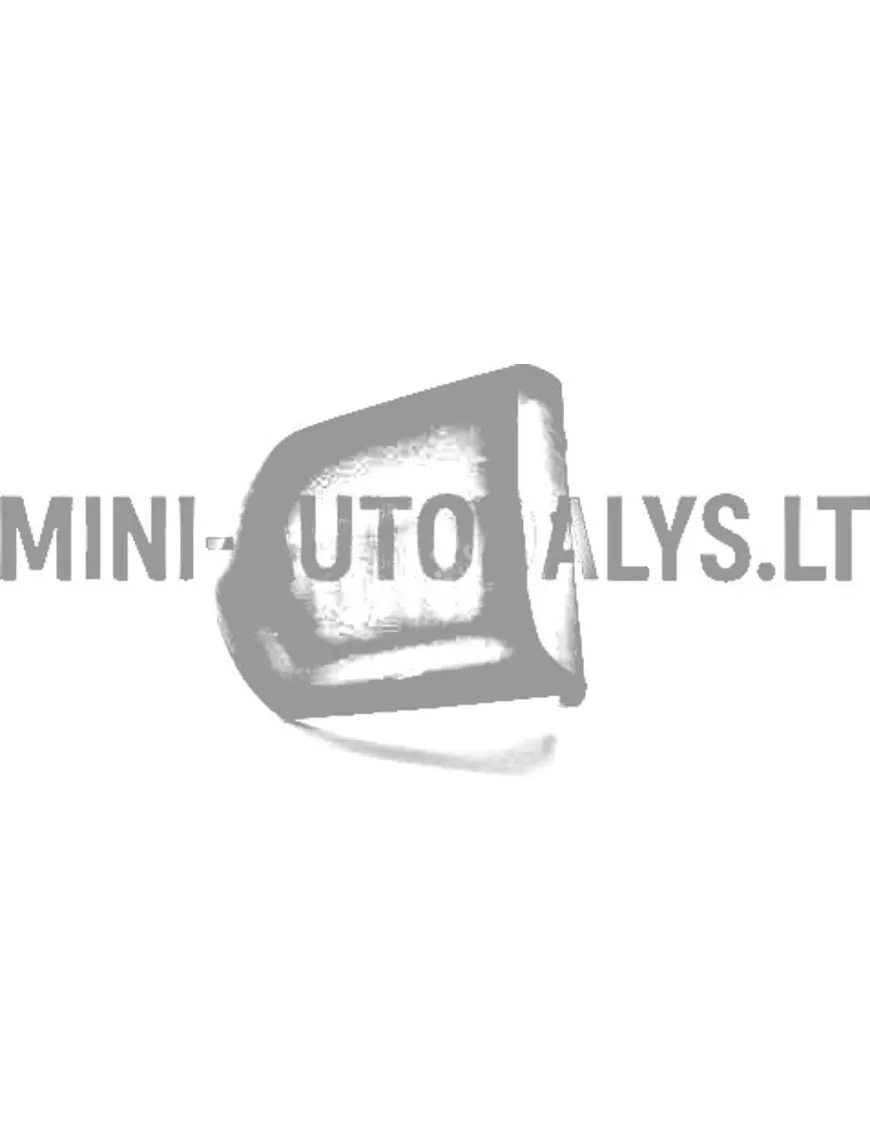Kampinė dešinioji durų rankena "Aixam" (juoda)