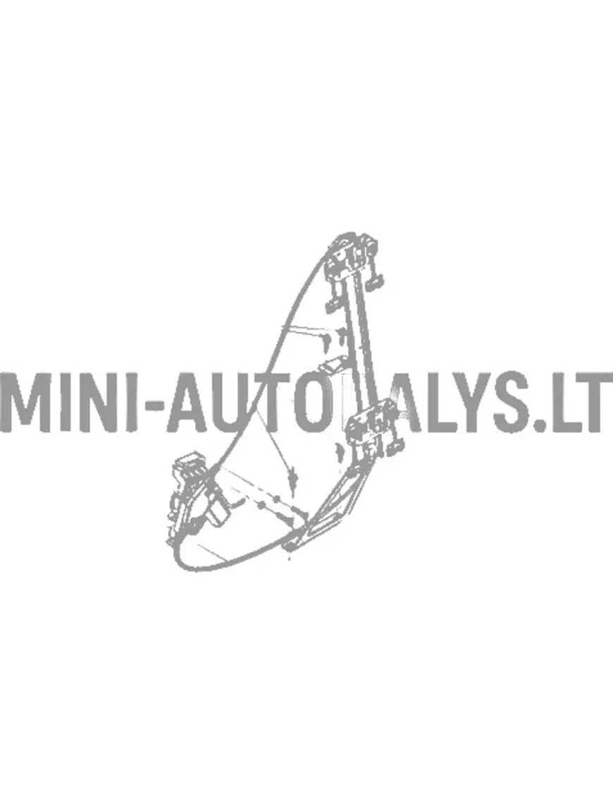 Langų mechanizmas elektrinis kairysis Microcar MGO 3 / MGO4 / MGO6