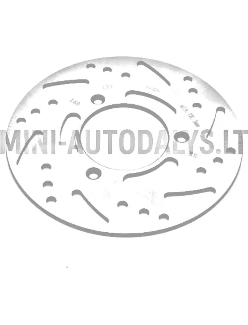 Galinis kairės pusės stabdžių diskas Microcar / Ligier (Ø 165 mm)