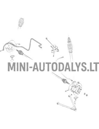 Stabdžių žarnelė priekinė dešinė Microcar / Ligier