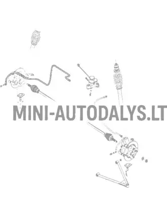 Stabdžių žarnelė priekinė dešinė Microcar / Ligier