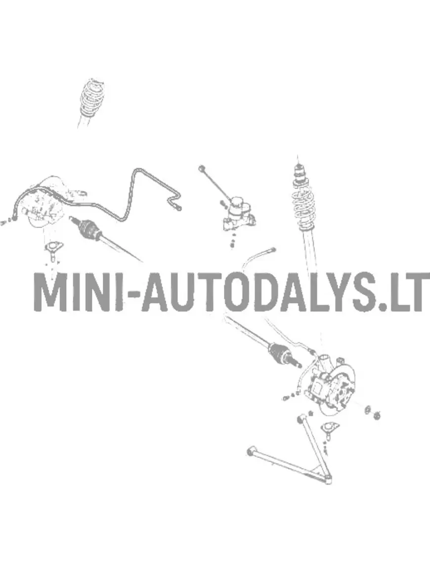 Stabdžių žarnelė priekinė dešinė Microcar / Ligier
