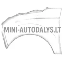 Priekinis kairės pusės sparnas Microcar Due2/3 MGO3/4 (baltas)