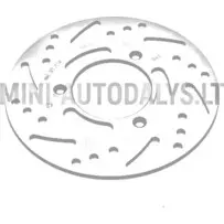 Galinis dešinysis stabdžių diskas Microcar / Ligier (Ø 165 mm)