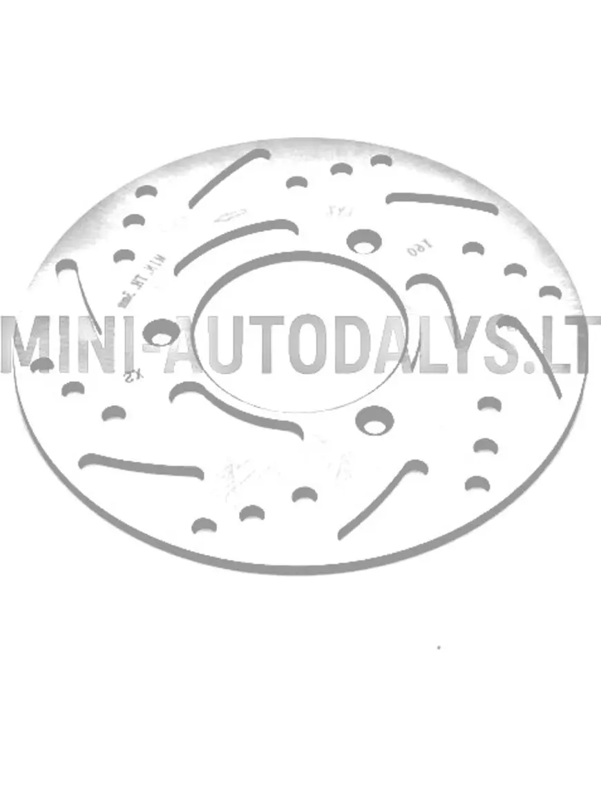 Galinis dešinysis stabdžių diskas Microcar / Ligier (Ø 165 mm)