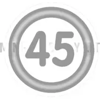 45 KM Lipdukas mopedui (Ø 11cm)