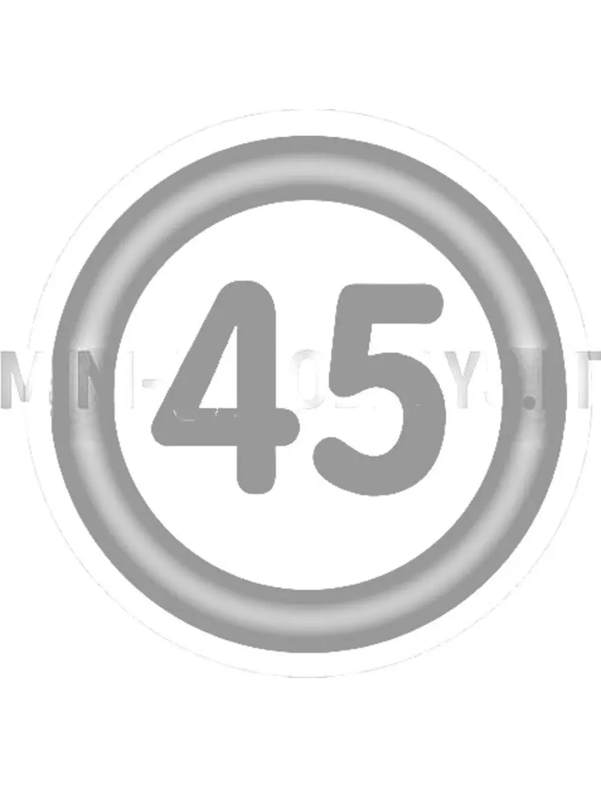 45 KM Lipdukas mopedui (Ø 11cm)