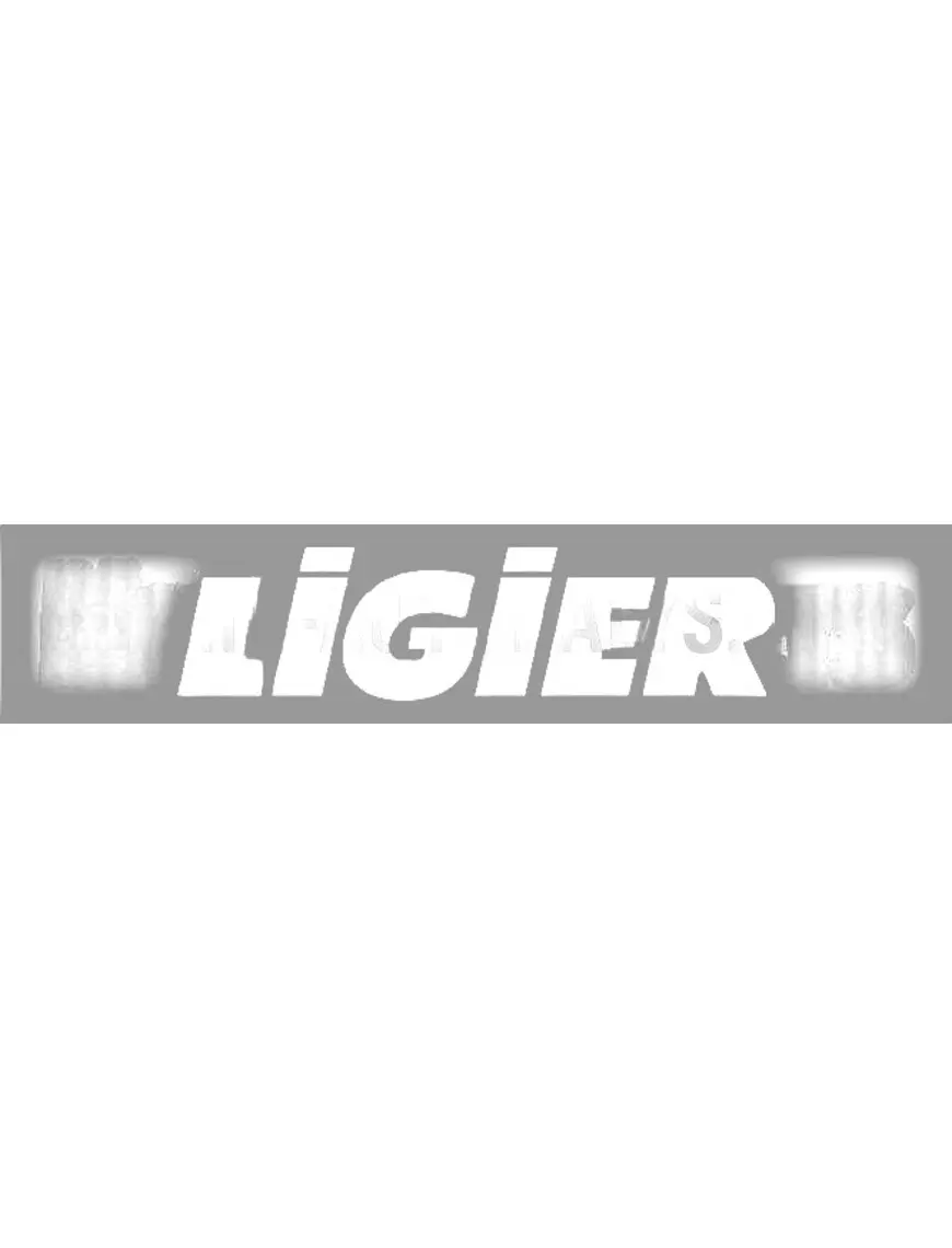 Bamperio lipdukas Ligier juoda/pilka