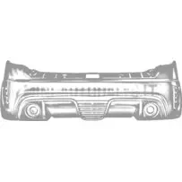 Galinis bamperis Ligier JS50 / JS50L Ph2/Ph3 Sport