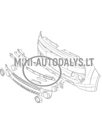 LED juosta kairėje Microcar MGO3 / MGO4