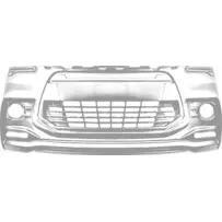 Priekinio bamperio grotelės Ligier JS50 Sport (juodos)
